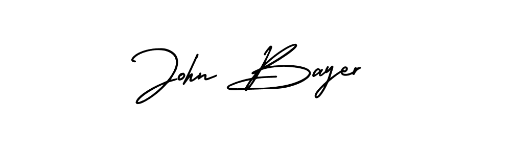 AmerikaSignatureDemo-Regular is a professional signature style that is perfect for those who want to add a touch of class to their signature. It is also a great choice for those who want to make their signature more unique. Get John Bayer name to fancy signature for free. John Bayer signature style 3 images and pictures png