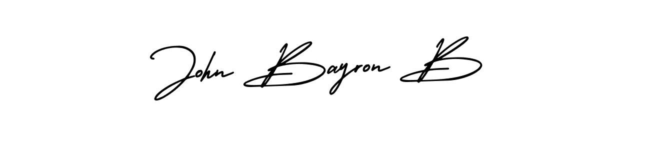 Also we have John Bayron B name is the best signature style. Create professional handwritten signature collection using AmerikaSignatureDemo-Regular autograph style. John Bayron B signature style 3 images and pictures png