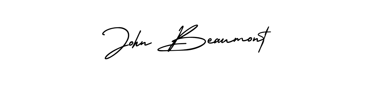 Design your own signature with our free online signature maker. With this signature software, you can create a handwritten (AmerikaSignatureDemo-Regular) signature for name John Beaumont. John Beaumont signature style 3 images and pictures png