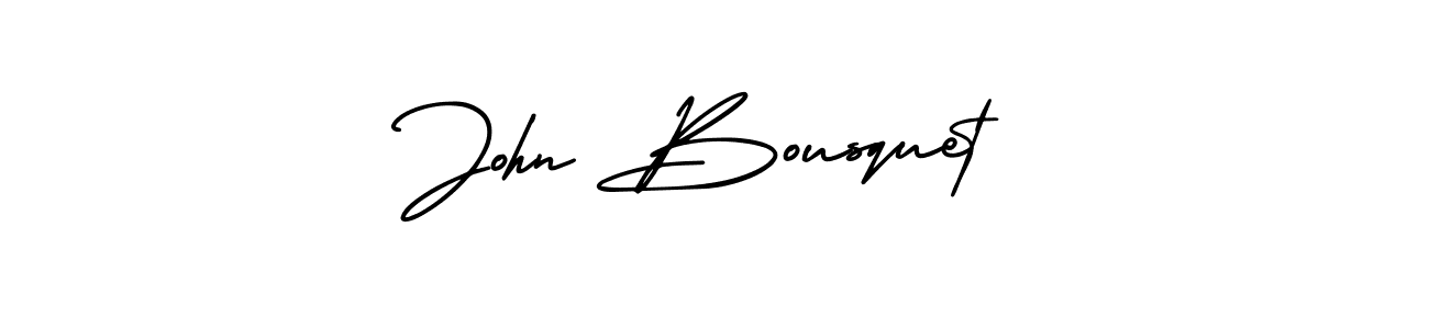 The best way (AmerikaSignatureDemo-Regular) to make a short signature is to pick only two or three words in your name. The name John Bousquet include a total of six letters. For converting this name. John Bousquet signature style 3 images and pictures png