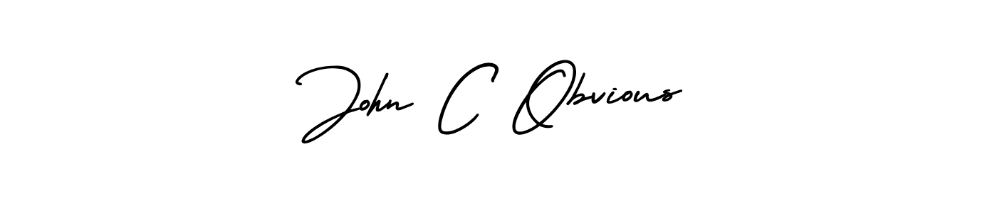 Make a beautiful signature design for name John C Obvious. Use this online signature maker to create a handwritten signature for free. John C Obvious signature style 3 images and pictures png