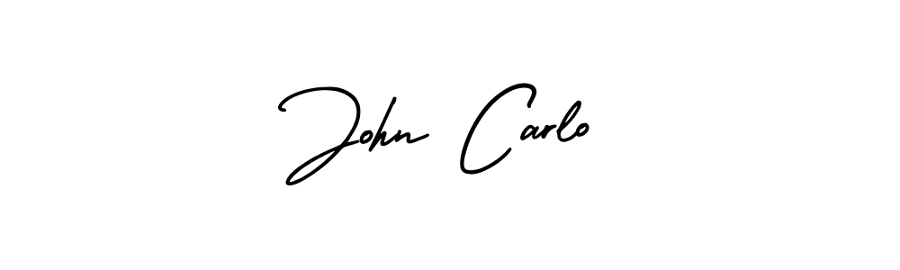 How to Draw John Carlo signature style? AmerikaSignatureDemo-Regular is a latest design signature styles for name John Carlo. John Carlo signature style 3 images and pictures png