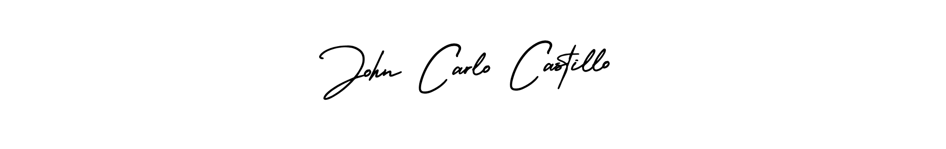 You should practise on your own different ways (AmerikaSignatureDemo-Regular) to write your name (John Carlo Castillo) in signature. don't let someone else do it for you. John Carlo Castillo signature style 3 images and pictures png