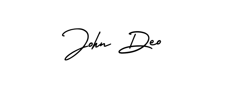 Use a signature maker to create a handwritten signature online. With this signature software, you can design (AmerikaSignatureDemo-Regular) your own signature for name John Deo. John Deo signature style 3 images and pictures png