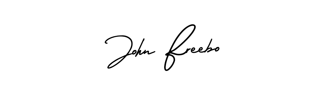 Similarly AmerikaSignatureDemo-Regular is the best handwritten signature design. Signature creator online .You can use it as an online autograph creator for name John Freebo. John Freebo signature style 3 images and pictures png