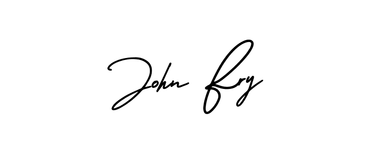 The best way (AmerikaSignatureDemo-Regular) to make a short signature is to pick only two or three words in your name. The name John Fry include a total of six letters. For converting this name. John Fry signature style 3 images and pictures png