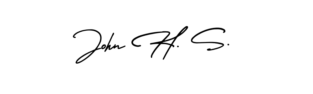 if you are searching for the best signature style for your name John H. S.. so please give up your signature search. here we have designed multiple signature styles  using AmerikaSignatureDemo-Regular. John H. S. signature style 3 images and pictures png