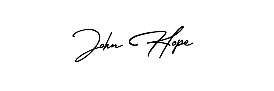 Use a signature maker to create a handwritten signature online. With this signature software, you can design (AmerikaSignatureDemo-Regular) your own signature for name John Hope. John Hope signature style 3 images and pictures png
