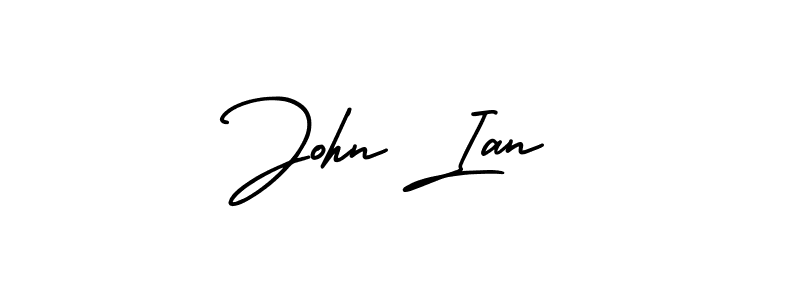 AmerikaSignatureDemo-Regular is a professional signature style that is perfect for those who want to add a touch of class to their signature. It is also a great choice for those who want to make their signature more unique. Get John Ian name to fancy signature for free. John Ian signature style 3 images and pictures png