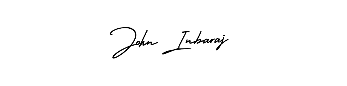 How to Draw John Inbaraj signature style? AmerikaSignatureDemo-Regular is a latest design signature styles for name John Inbaraj. John Inbaraj signature style 3 images and pictures png
