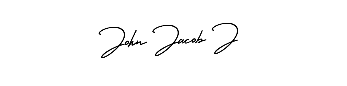 Create a beautiful signature design for name John Jacob J. With this signature (AmerikaSignatureDemo-Regular) fonts, you can make a handwritten signature for free. John Jacob J signature style 3 images and pictures png