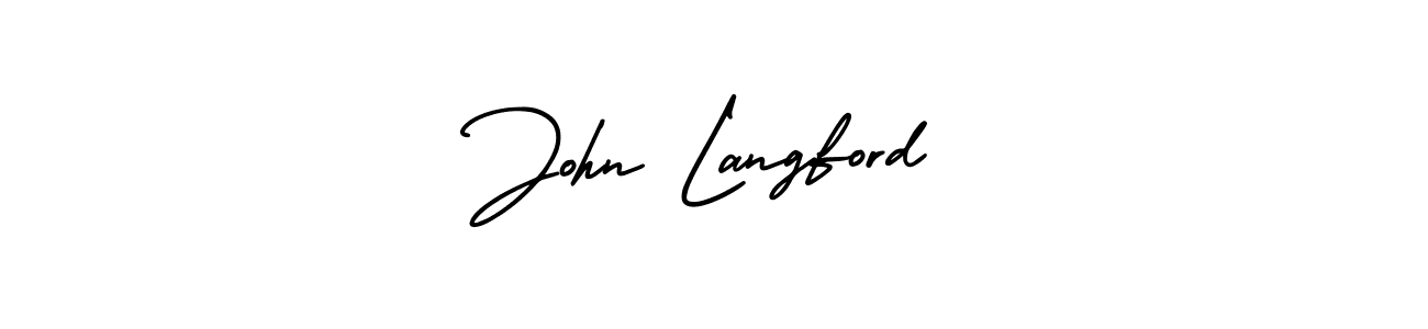 Use a signature maker to create a handwritten signature online. With this signature software, you can design (AmerikaSignatureDemo-Regular) your own signature for name John Langford. John Langford signature style 3 images and pictures png