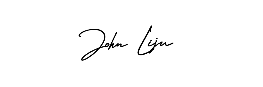 It looks lik you need a new signature style for name John Liju. Design unique handwritten (AmerikaSignatureDemo-Regular) signature with our free signature maker in just a few clicks. John Liju signature style 3 images and pictures png