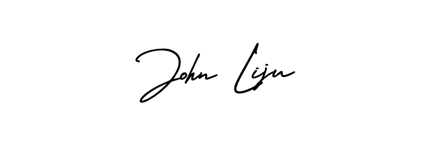 How to make John Liju signature? AmerikaSignatureDemo-Regular is a professional autograph style. Create handwritten signature for John Liju name. John Liju signature style 3 images and pictures png