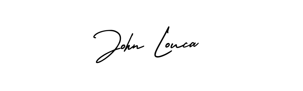 Check out images of Autograph of John Louca name. Actor John Louca Signature Style. AmerikaSignatureDemo-Regular is a professional sign style online. John Louca signature style 3 images and pictures png