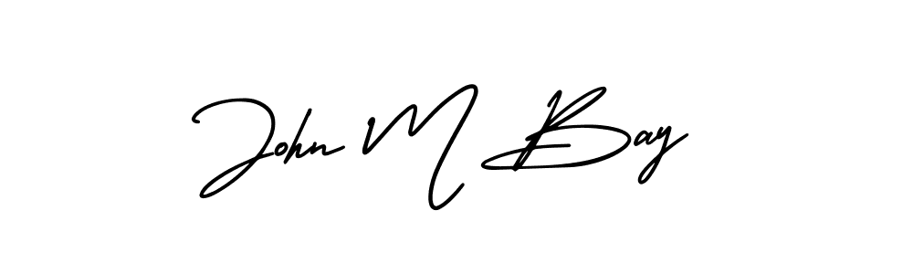 AmerikaSignatureDemo-Regular is a professional signature style that is perfect for those who want to add a touch of class to their signature. It is also a great choice for those who want to make their signature more unique. Get John M Bay name to fancy signature for free. John M Bay signature style 3 images and pictures png