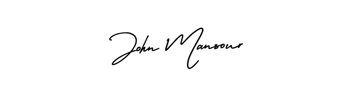 Design your own signature with our free online signature maker. With this signature software, you can create a handwritten (AmerikaSignatureDemo-Regular) signature for name John Mansour. John Mansour signature style 3 images and pictures png