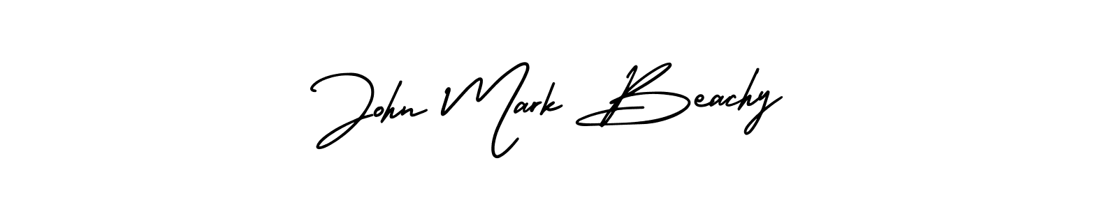 How to make John Mark Beachy name signature. Use AmerikaSignatureDemo-Regular style for creating short signs online. This is the latest handwritten sign. John Mark Beachy signature style 3 images and pictures png