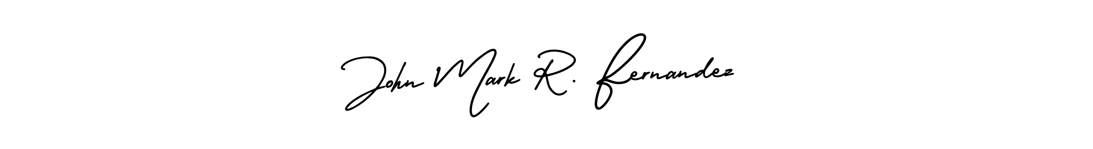How to make John Mark R. Fernandez name signature. Use AmerikaSignatureDemo-Regular style for creating short signs online. This is the latest handwritten sign. John Mark R. Fernandez signature style 3 images and pictures png