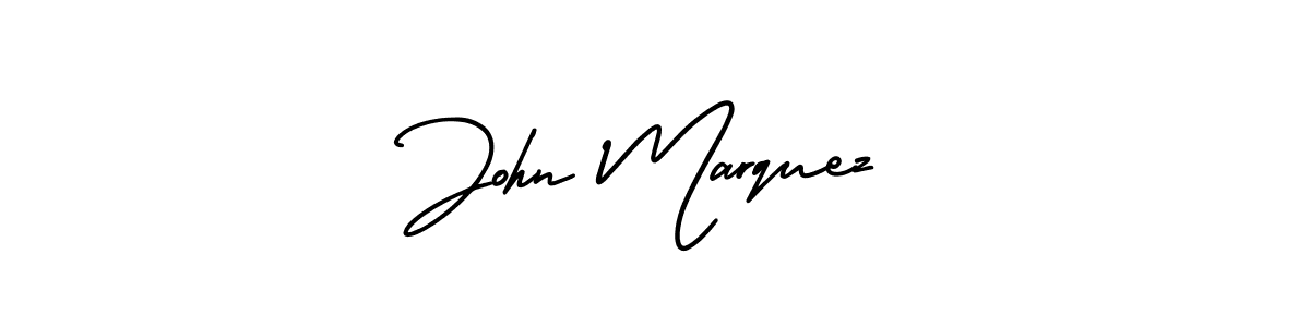 Make a beautiful signature design for name John Marquez. With this signature (AmerikaSignatureDemo-Regular) style, you can create a handwritten signature for free. John Marquez signature style 3 images and pictures png