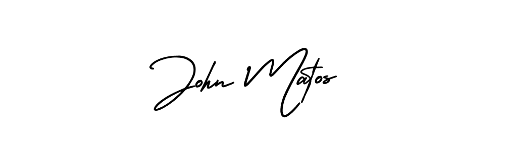 Create a beautiful signature design for name John Matos. With this signature (AmerikaSignatureDemo-Regular) fonts, you can make a handwritten signature for free. John Matos signature style 3 images and pictures png