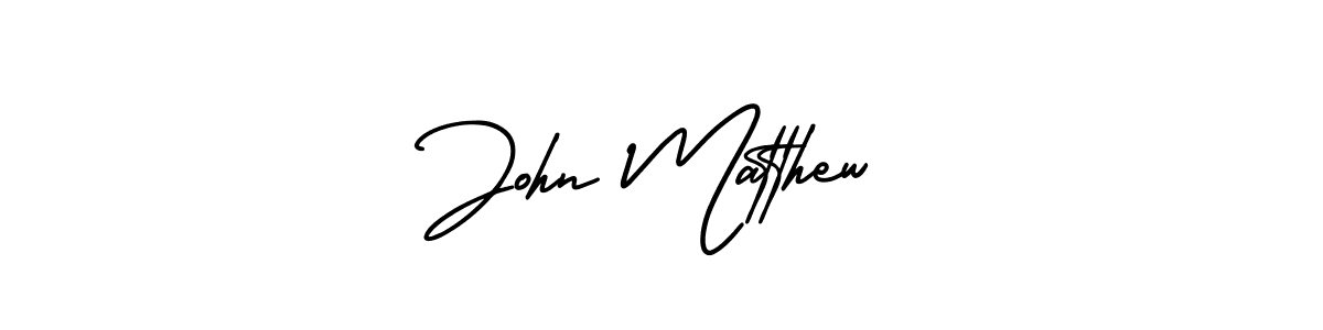 The best way (AmerikaSignatureDemo-Regular) to make a short signature is to pick only two or three words in your name. The name John Matthew include a total of six letters. For converting this name. John Matthew signature style 3 images and pictures png