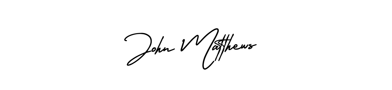 Make a beautiful signature design for name John Matthews. With this signature (AmerikaSignatureDemo-Regular) style, you can create a handwritten signature for free. John Matthews signature style 3 images and pictures png