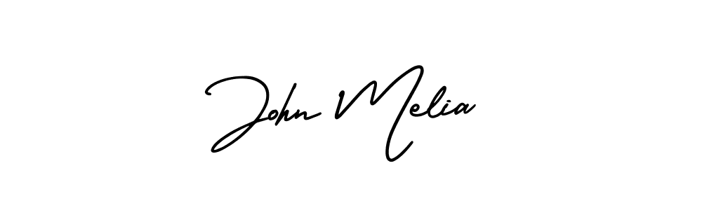 Best and Professional Signature Style for John Melia. AmerikaSignatureDemo-Regular Best Signature Style Collection. John Melia signature style 3 images and pictures png