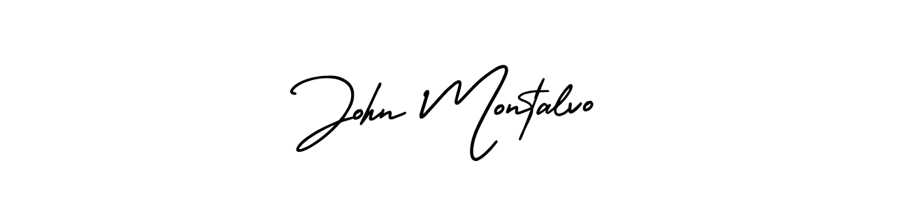 Use a signature maker to create a handwritten signature online. With this signature software, you can design (AmerikaSignatureDemo-Regular) your own signature for name John Montalvo. John Montalvo signature style 3 images and pictures png