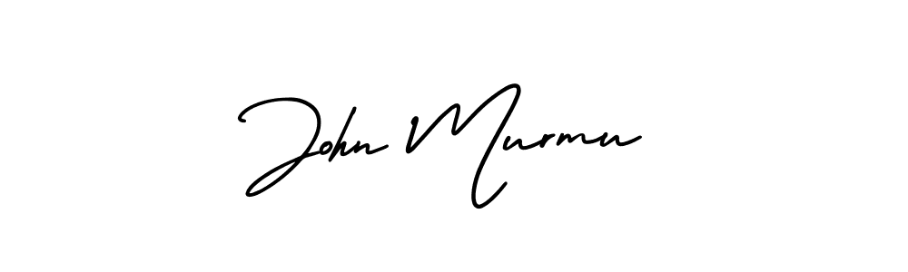 How to make John Murmu name signature. Use AmerikaSignatureDemo-Regular style for creating short signs online. This is the latest handwritten sign. John Murmu signature style 3 images and pictures png