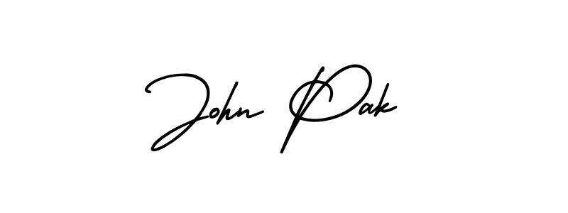 Best and Professional Signature Style for John Pak. AmerikaSignatureDemo-Regular Best Signature Style Collection. John Pak signature style 3 images and pictures png