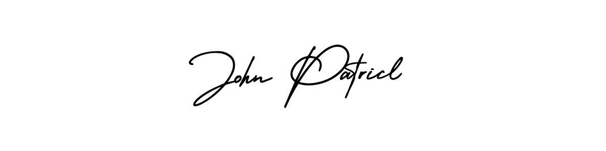 Use a signature maker to create a handwritten signature online. With this signature software, you can design (AmerikaSignatureDemo-Regular) your own signature for name John Patricl. John Patricl signature style 3 images and pictures png