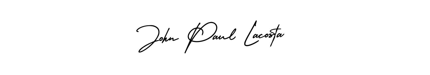 John Paul Lacosta stylish signature style. Best Handwritten Sign (AmerikaSignatureDemo-Regular) for my name. Handwritten Signature Collection Ideas for my name John Paul Lacosta. John Paul Lacosta signature style 3 images and pictures png