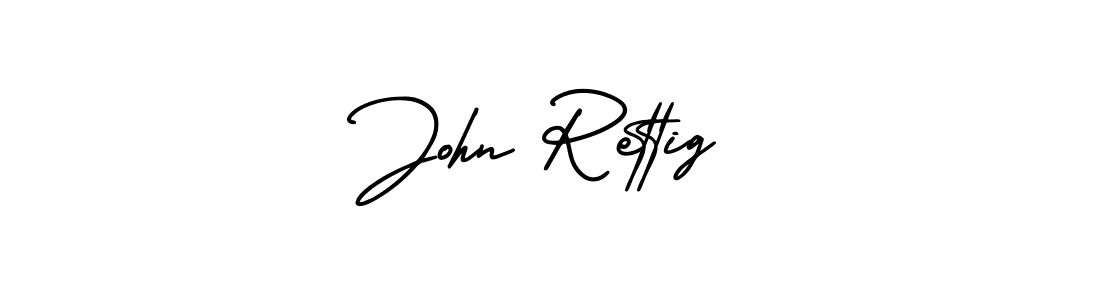 John Rettig stylish signature style. Best Handwritten Sign (AmerikaSignatureDemo-Regular) for my name. Handwritten Signature Collection Ideas for my name John Rettig. John Rettig signature style 3 images and pictures png