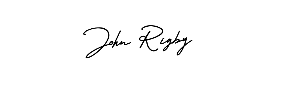 The best way (AmerikaSignatureDemo-Regular) to make a short signature is to pick only two or three words in your name. The name John Rigby include a total of six letters. For converting this name. John Rigby signature style 3 images and pictures png