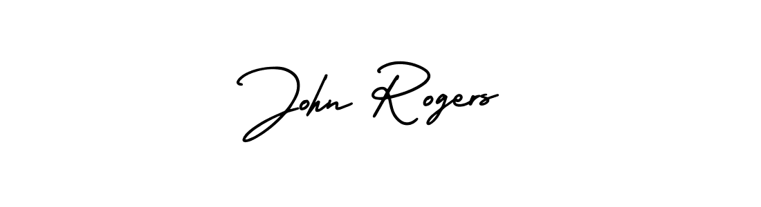 Design your own signature with our free online signature maker. With this signature software, you can create a handwritten (AmerikaSignatureDemo-Regular) signature for name John Rogers. John Rogers signature style 3 images and pictures png