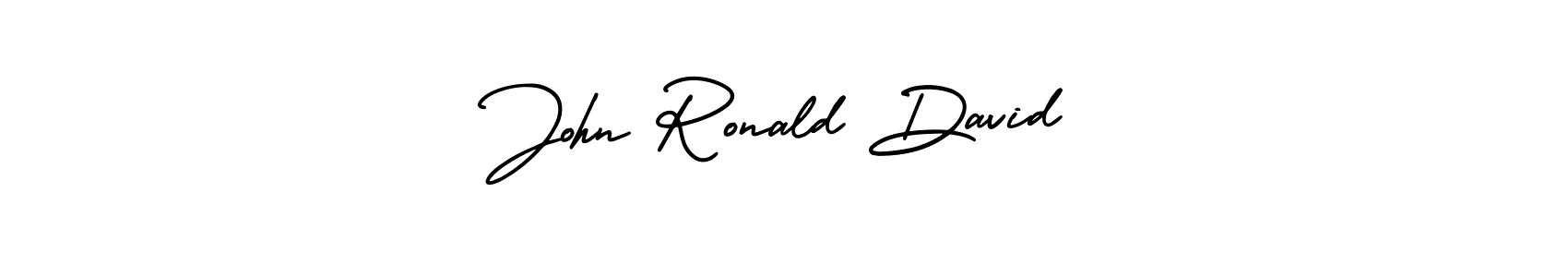 if you are searching for the best signature style for your name John Ronald David. so please give up your signature search. here we have designed multiple signature styles  using AmerikaSignatureDemo-Regular. John Ronald David signature style 3 images and pictures png