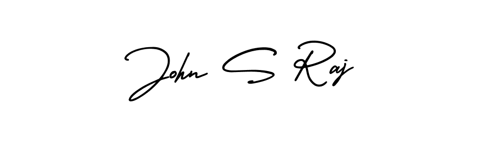 Make a beautiful signature design for name John S Raj. With this signature (AmerikaSignatureDemo-Regular) style, you can create a handwritten signature for free. John S Raj signature style 3 images and pictures png
