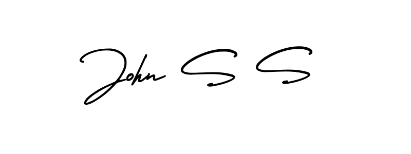 AmerikaSignatureDemo-Regular is a professional signature style that is perfect for those who want to add a touch of class to their signature. It is also a great choice for those who want to make their signature more unique. Get John S S name to fancy signature for free. John S S signature style 3 images and pictures png