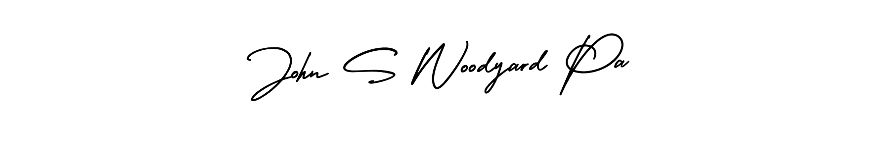 How to make John S Woodyard Pa name signature. Use AmerikaSignatureDemo-Regular style for creating short signs online. This is the latest handwritten sign. John S Woodyard Pa signature style 3 images and pictures png