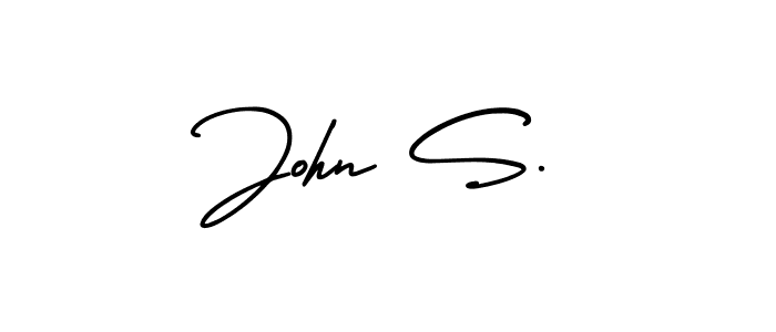 Make a beautiful signature design for name John S.. Use this online signature maker to create a handwritten signature for free. John S. signature style 3 images and pictures png