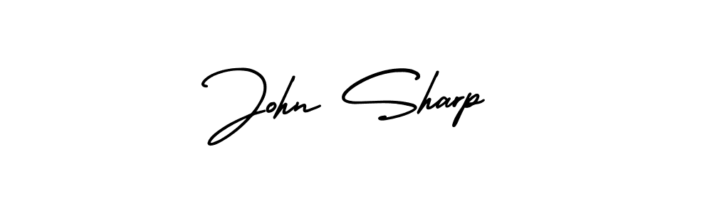Use a signature maker to create a handwritten signature online. With this signature software, you can design (AmerikaSignatureDemo-Regular) your own signature for name John Sharp. John Sharp signature style 3 images and pictures png