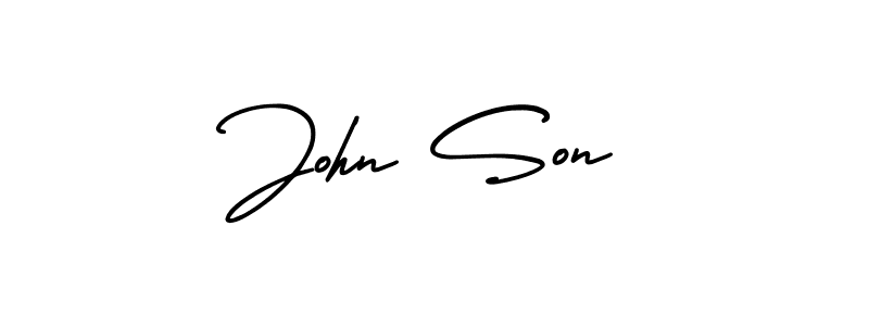 if you are searching for the best signature style for your name John Son. so please give up your signature search. here we have designed multiple signature styles  using AmerikaSignatureDemo-Regular. John Son signature style 3 images and pictures png