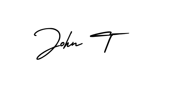Use a signature maker to create a handwritten signature online. With this signature software, you can design (AmerikaSignatureDemo-Regular) your own signature for name John T. John T signature style 3 images and pictures png