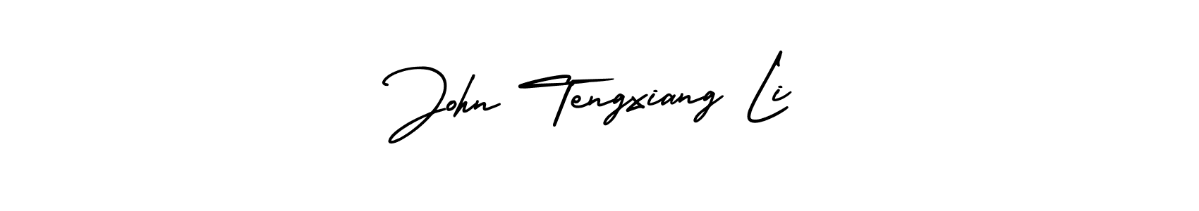Check out images of Autograph of John Tengxiang Li name. Actor John Tengxiang Li Signature Style. AmerikaSignatureDemo-Regular is a professional sign style online. John Tengxiang Li signature style 3 images and pictures png