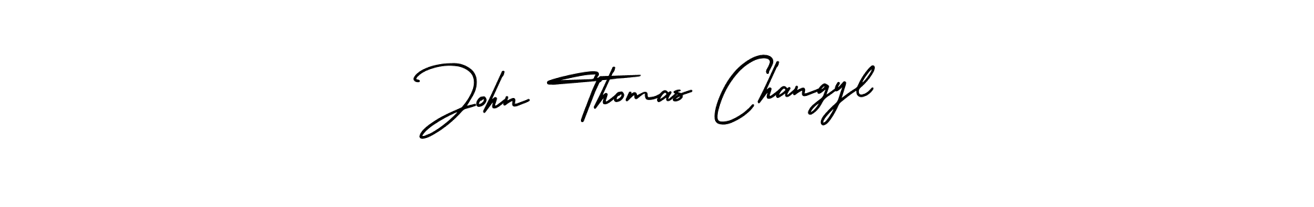 Design your own signature with our free online signature maker. With this signature software, you can create a handwritten (AmerikaSignatureDemo-Regular) signature for name John Thomas Changyl. John Thomas Changyl signature style 3 images and pictures png