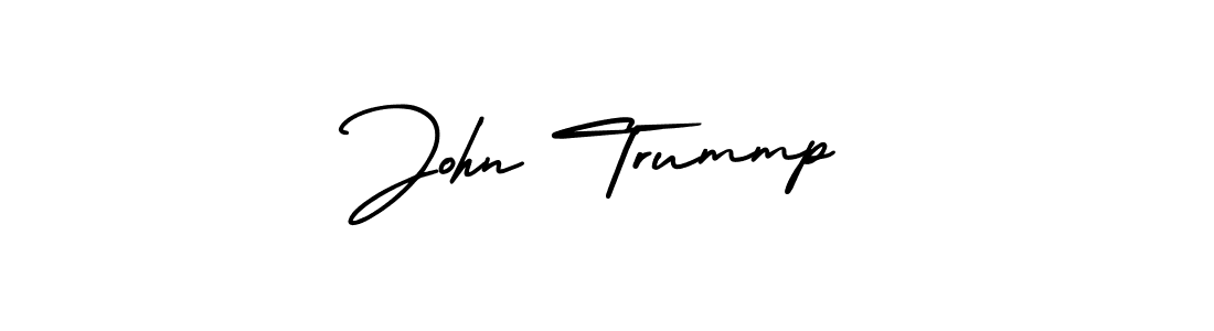 Make a beautiful signature design for name John Trummp. With this signature (AmerikaSignatureDemo-Regular) style, you can create a handwritten signature for free. John Trummp signature style 3 images and pictures png