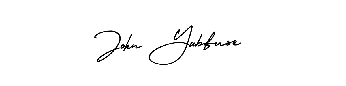 Also we have John Yabfuse name is the best signature style. Create professional handwritten signature collection using AmerikaSignatureDemo-Regular autograph style. John Yabfuse signature style 3 images and pictures png