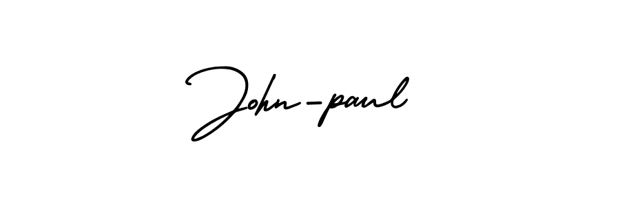 AmerikaSignatureDemo-Regular is a professional signature style that is perfect for those who want to add a touch of class to their signature. It is also a great choice for those who want to make their signature more unique. Get John-paul name to fancy signature for free. John-paul signature style 3 images and pictures png