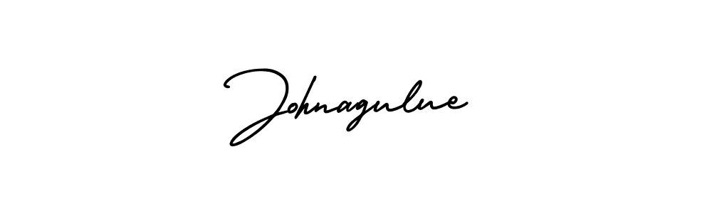 Design your own signature with our free online signature maker. With this signature software, you can create a handwritten (AmerikaSignatureDemo-Regular) signature for name Johnagulue. Johnagulue signature style 3 images and pictures png